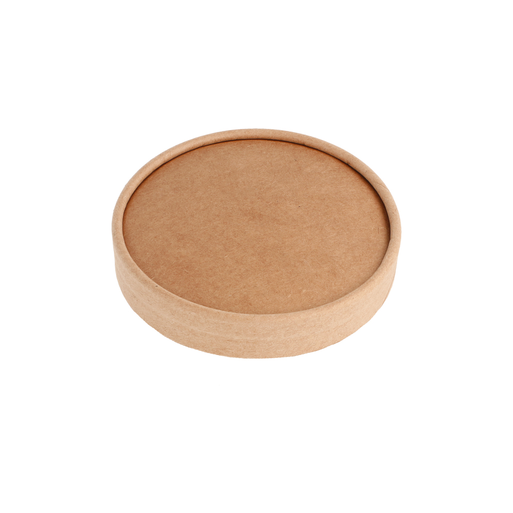 233.32-COPERCHIO TERRINA GELATI 180 ML 280 + 18 PE G/M2 Ø8,7 CM MARRONE CARTONE (50 u.)