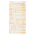 229.13-SACCHETTI CROISSANT ORANGE PAROLE 33 G/M2 14+7x26 CM BIANCO CELLULOSA (500 u.)