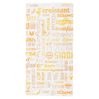 229.13-SACCHETTI CROISSANT ORANGE PAROLE 33 G/M2 14+7x26 CM BIANCO CELLULOSA (500 u.)