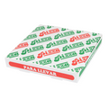235.32-SCATOLA PIZZA   26x26x3,8 CM BIANCO CARTONE A MICROCANALI (100 u.)
