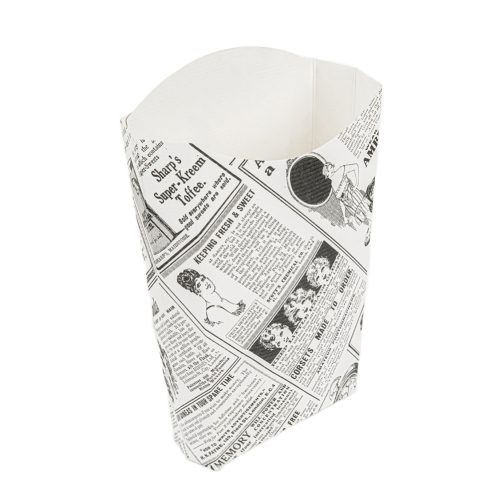 234.41-SCATOLINE PER FRITTI 'THEPACK' TIMES 190 G 14,5x9,5x18 CM BIANCO CARTONE NANO-MICRO (200 u.)