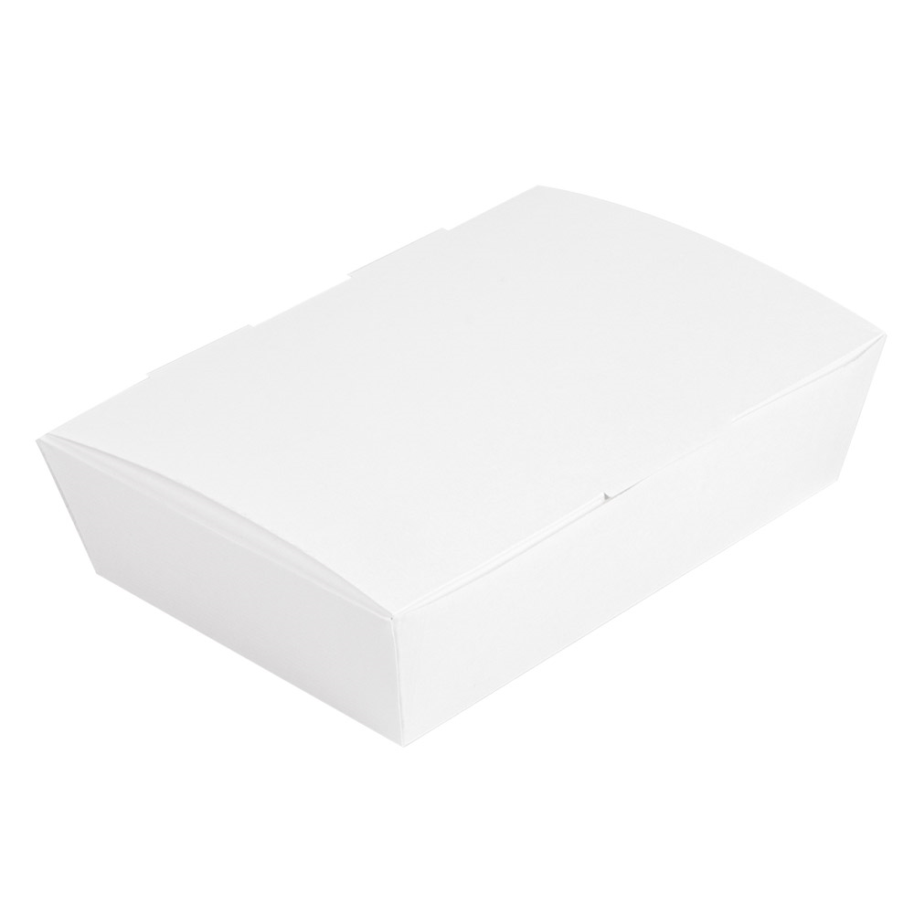 235.16-SCATOLE "LUNCH BOX" COPPERCHIO 'THEPACK' 1000 ML (32 oz) 20,5x14,6x5 CM BIANCO CARTONE NANO-MICRO (60 u.)