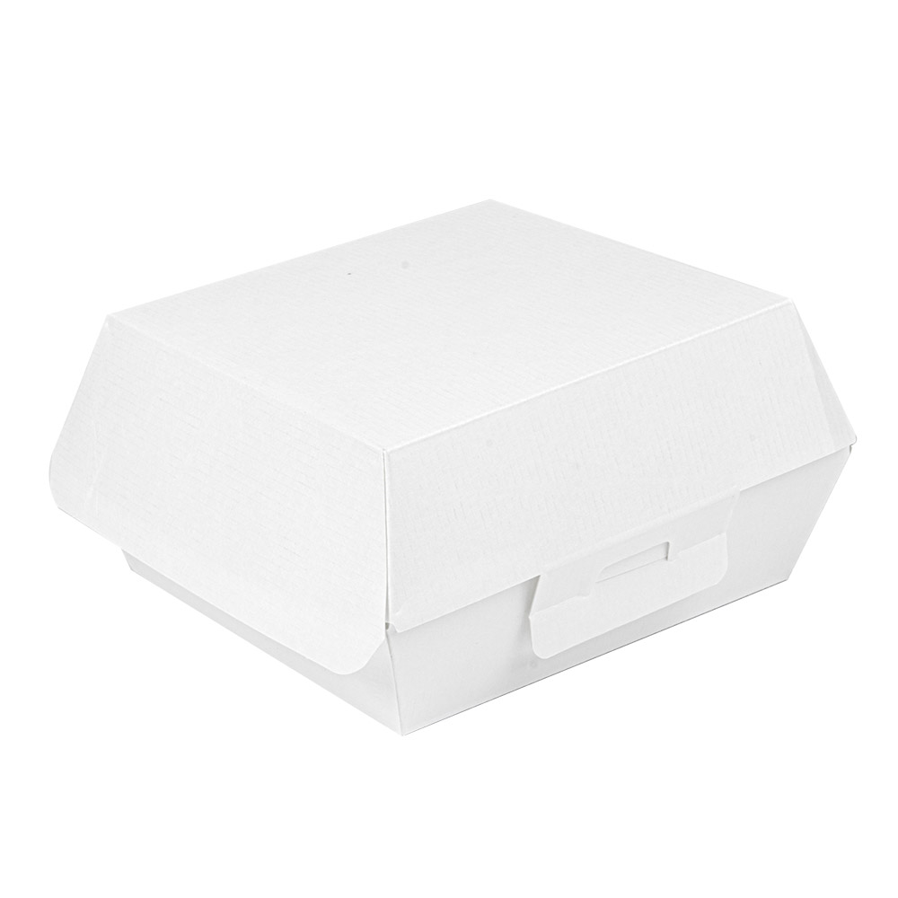 234.06-SCATOLE HAMBURGER 'THEPACK'  13x12,5x6,2 CM (S) BIANCO CARTONE NANO-MICRO (50 u.)