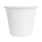 257.43-MINI TERRINE + COPERCHI 'BIONIC' 90 ML Ø 6,2x5,2+0,7 CM BIANCO BAGASSA (50 u.)