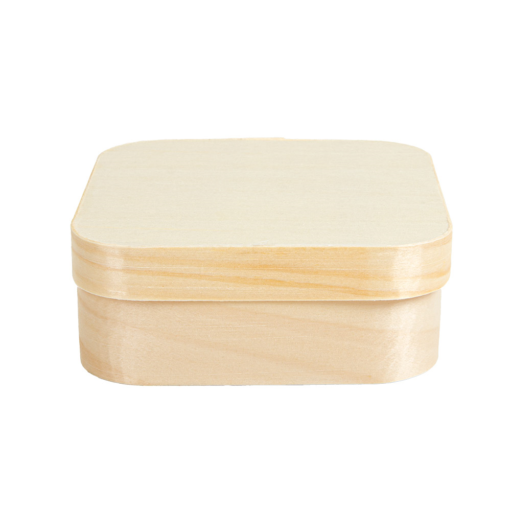 270.94-MINI SCATOLE CILINDRICHE TAPPO + CAPSULA 'WOOD'  11x11x4 CM NATURALE LEGNO (10 u.)