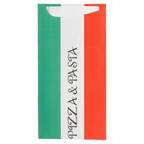 169.58-BUSTE PORTAPOSATE + TOVAGLIOLO 'JUST IN TIME OPEN' PIZZA & PASTA 90 + 10PE G/M2 11,2x22,5 CM BIANCO CELLULOSA (100 u.)