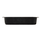 267.84-CONTENITORI LACCATI  1112 ML 23,2x14,4x4,7 CM NERO/ORO ALLUMINIO (50 u.)