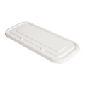 257.54-COPERCHI CODICI 257.51, 257.52, 257.53 'BIONIC' 500 ML 23,2x10,2x1 CM BIANCO BAGASSA (50 u.)