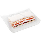 173.06-BUSTE CON FINESTRA AUTOADESIVE DELI PACK 30 G/M2 + 13 PP 28x22/20 CM BIANCO KRAFT (500 u.)