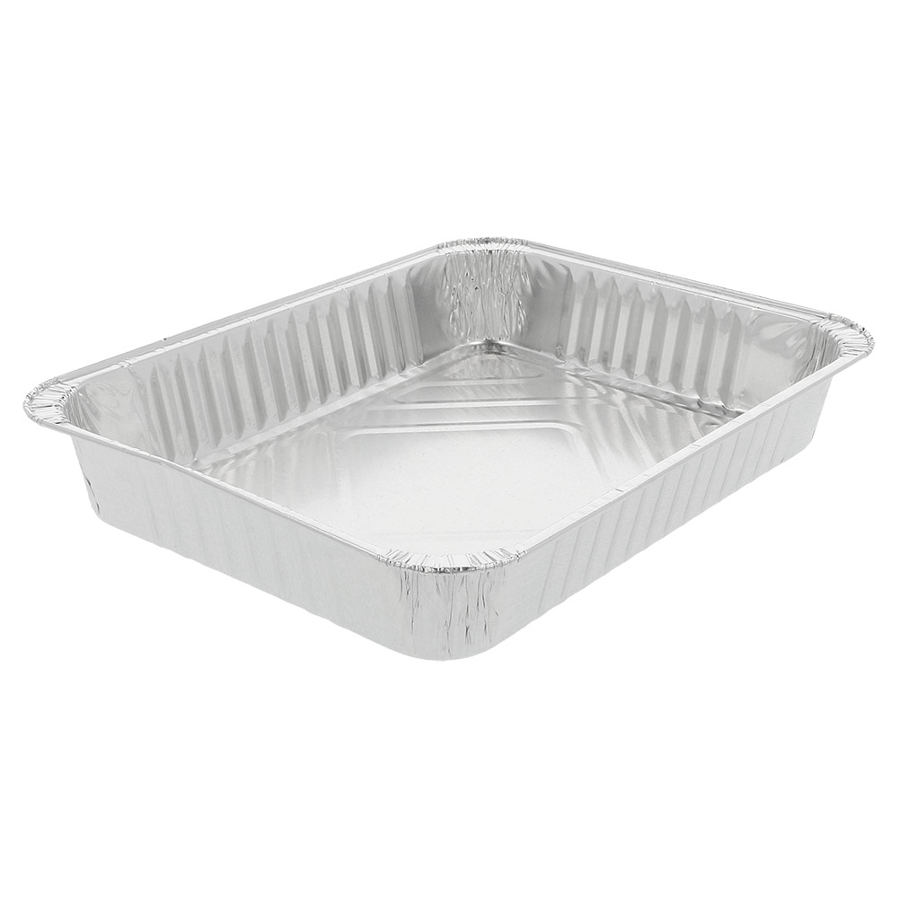 135.47-CONTENITORE RETTANGOLARE  1190 ML 22,7x17,7x3,6 CM ALLUMINIO (100 u.)