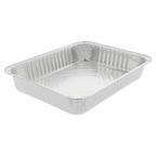135.47-CONTENITORE RETTANGOLARE  1190 ML 22,7x17,7x3,6 CM ALLUMINIO (100 u.)