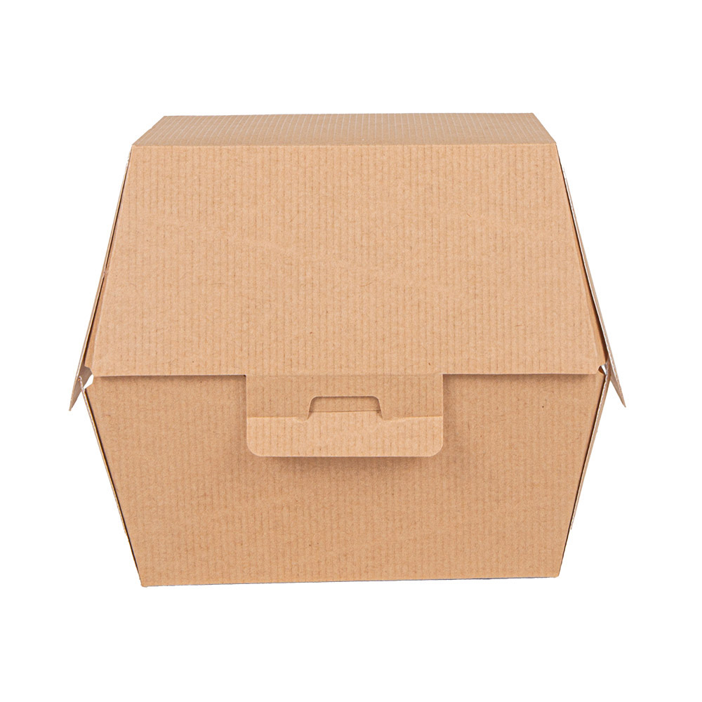 277.81-SCATOLE HAMBURGER 'THEPACK'  14,4x14x11,5 CM (XL TALLER) NATURALE CARTONE NANO-MICRO (50 u.)