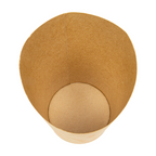 281.43-BICCHIERE PER FRITTI APERTO 'FEEL GREEN' 9 OZ - 270 ML 250 + 20PE G/M2 Ø7x11,5 CM MARRONE CARTONE (100 u.)