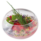 144.98-CONTENITORI APERITIVO SFERA  75 ML 5,7x4 CM TRASPARENTE APET (5 u.)