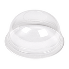 231.38-COPERCHI A CUPOLA A SENZA FORO PER 224.01   Ø 8,5x4,2 CM TRASPARENTE PLA (50 u.)