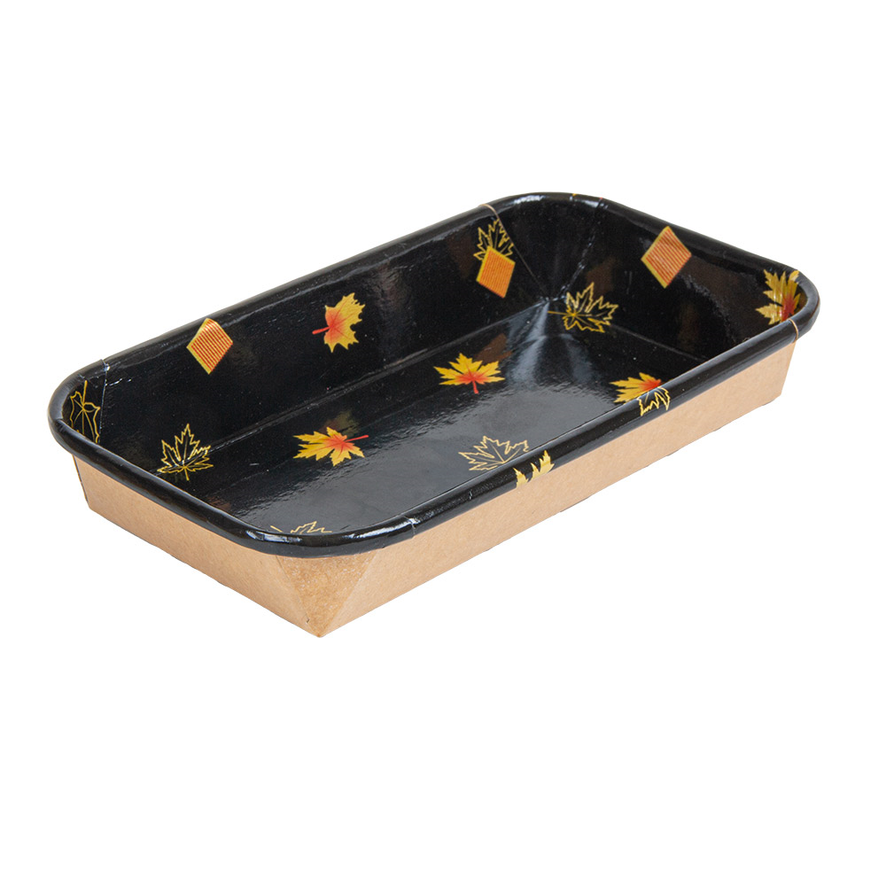 268.83-RECIPIENTI PER "SUSHI"  20PE + 280 +16PE G/M2 16x9,1x2,4 CM NERO KRAFT (50 u.)