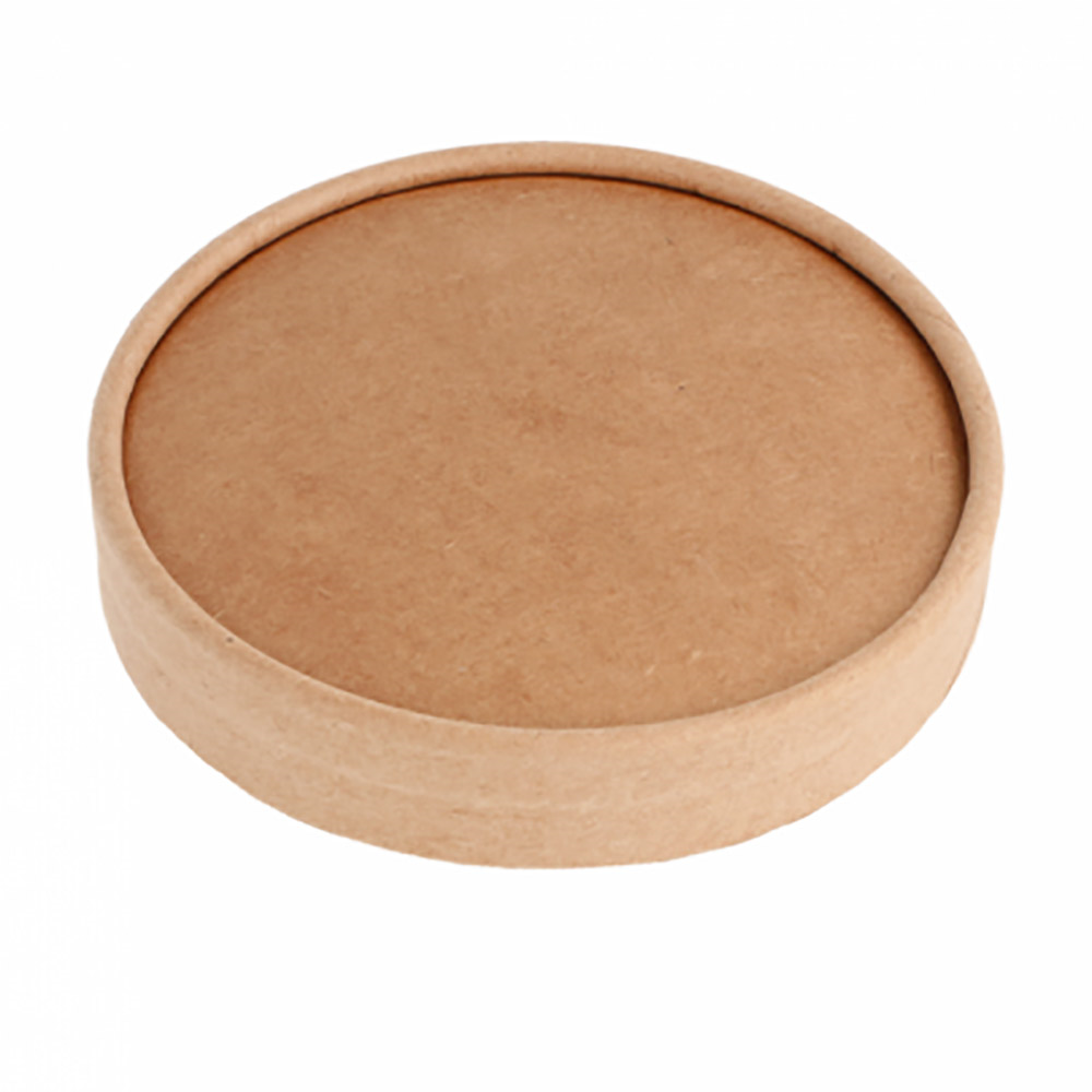 233.30-COPERCHIO TERRINA GELATI 150 ML 280 + 18 PE G/M2 Ø8,5 CM MARRONE CARTONE (50 u.)