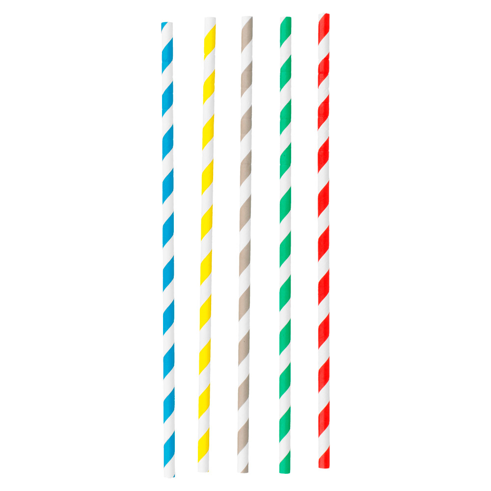 212.51-CANNUCCE PIEGHEVOLE A STRISCE 'PAPER'  Ø0,60x23 CM COLORI VARIE CARTA (250 u.)