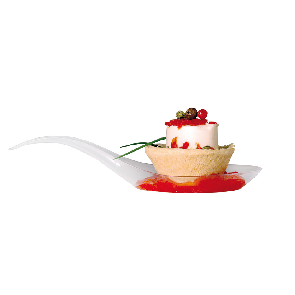 142.67-CONTENITORI APERITIVO HONG KONG   12x3,7x2,5 CM TRASPARENTE PS (100 u.)