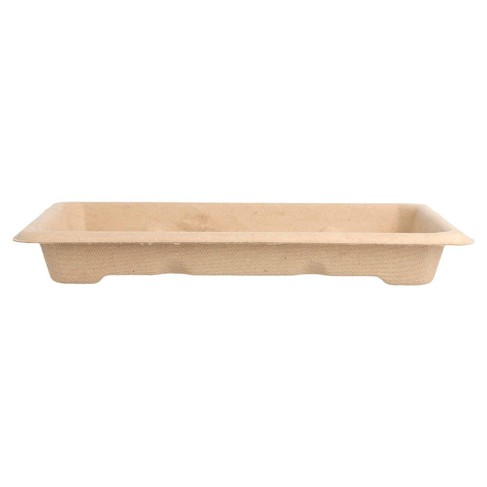 212.94-SCATOLE SUSHI 'BIONIC'  16,5x11,5x1,5 CM NATURALE BAGASSA (50 u.)