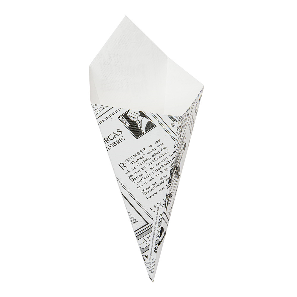 234.43-CONI PER FRITTI 'THEPACK' TIMES 100 G 12,8x21,7 CM BIANCO CARTONE NANO-MICRO (200 u.)