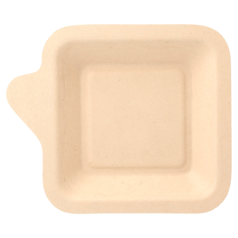 212.70-PIATTO QUADRATI 'BIONIC'  11x11x1,7 CM NATURALE BAGASSA (50 u.)