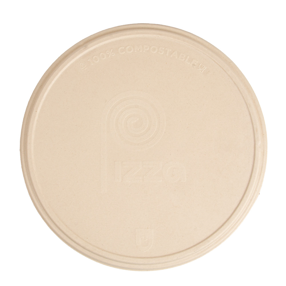 204.13-COPERCHI RECIPIENTI PIZZA 'BIONIC'  Ø 36,4x1,9 CM NATURALE BAGASSA (50 u.)