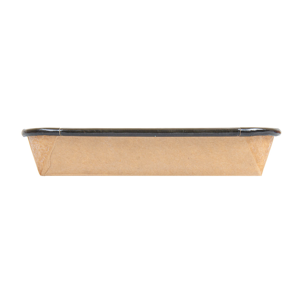 268.81-RECIPIENTI PER "SUSHI"  20PE + 280 +16PE G/M2 14x8x2,4 CM NERO KRAFT (50 u.)