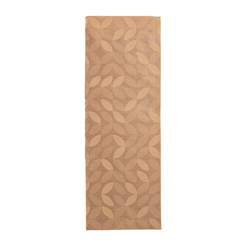 279.17-BUSTE PER POSATE CON PRETAGLIO LEAF 50 + 10 PE G/M2 10x26 CM NATURALE KRAFT A COSTINE (500 u.)