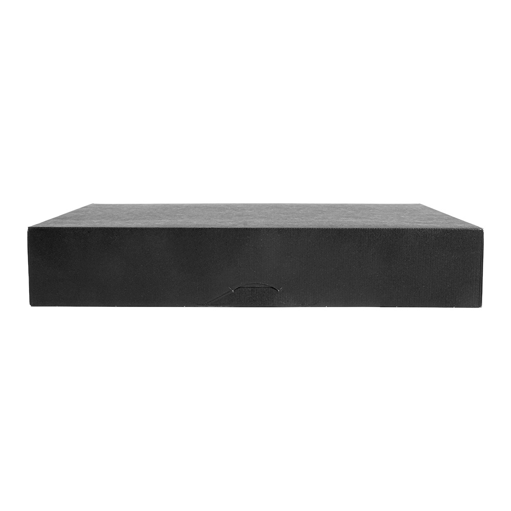 259.17-SCATOLE CATERING, PIANA 'THEPACK'  34x25x6 CM NERO CARTONE NANO-MICRO (50 u.)