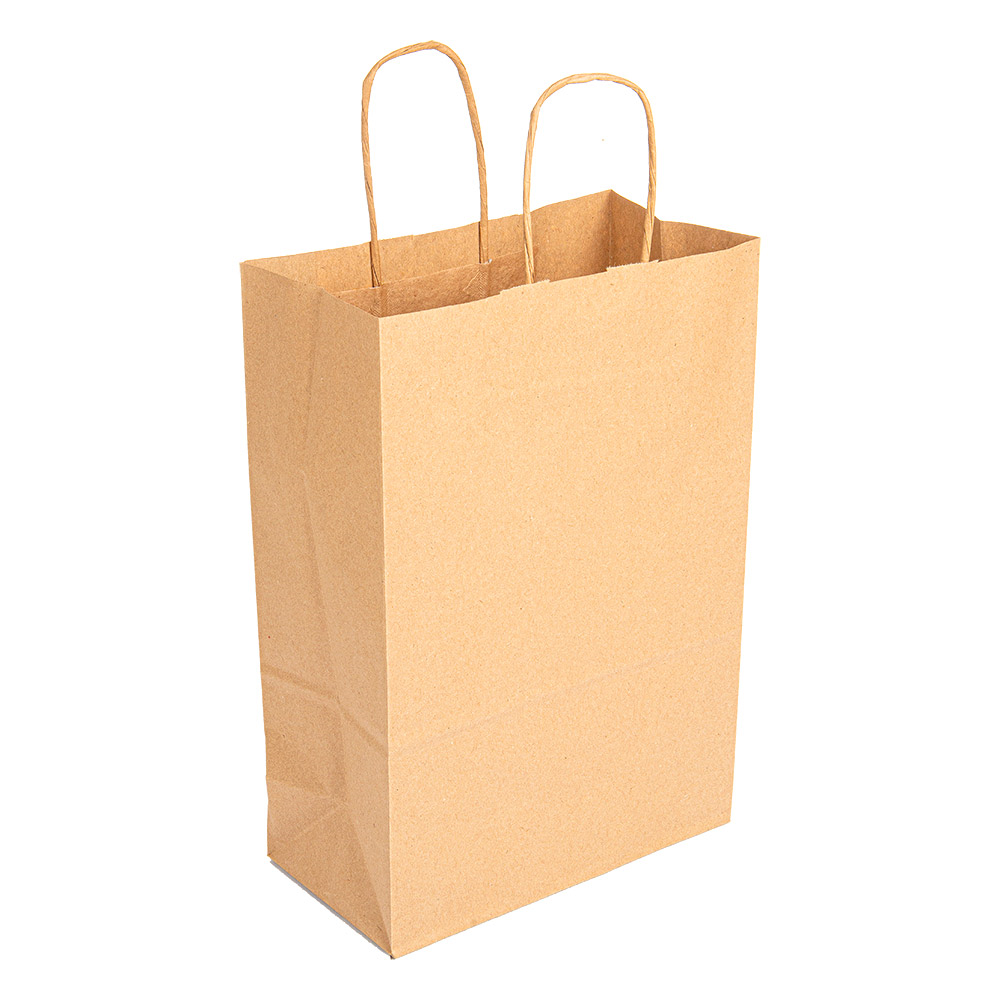 109.19-SACCHETTI SOS CON MANICI  80 G/M2 20+10x29 CM NATURALE KRAFT (250 u.)