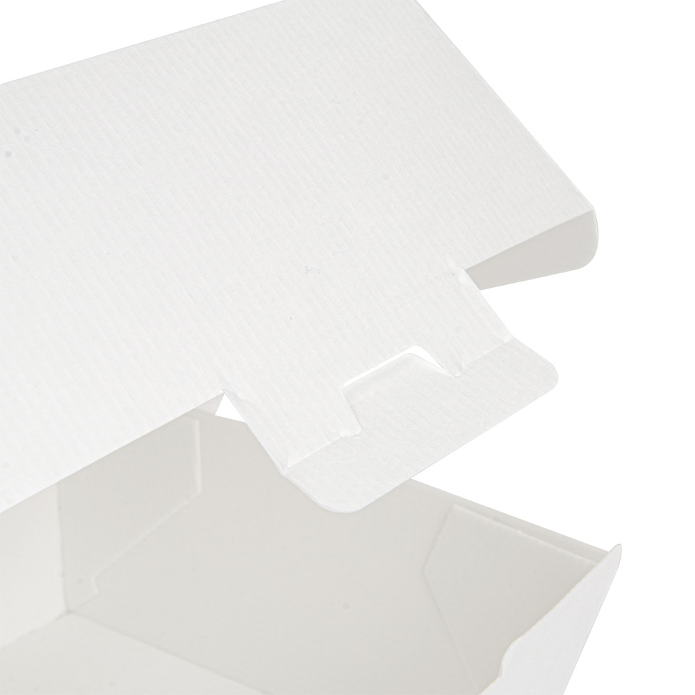 234.10-SCATOLE HAMBURGER 'THEPACK'  13x12,5x9 CM (M) BIANCO CARTONE NANO-MICRO (50 u.)