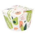 256.87-RICIPIENTI INSALATA SALAD 1000 ML 305 + 18 PE G/M2 Ø12,3x8,5 CM BIANCO CARTONE (50 u.)