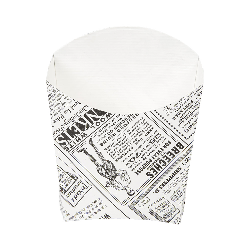 234.37-SCATOLINE PER FRITTI 'THEPACK' TIMES 135 G 13x8x13,5 CM BIANCO CARTONE NANO-MICRO (200 u.)