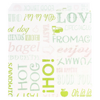 229.35-CARTA ANTIGRASSO APERTO 2 LATI FAST FOOD PAROLE 35 G/M2 13x14 CM BIANCO PERGAMANA ANTIGRASSI (1000 u.)