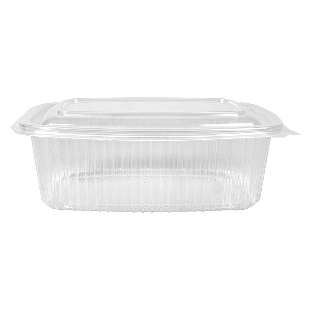262.59-RECIPIENTI CON COPERCHIO 1000 ML 18,7x14,4x6,4 CM TRASPARENTE PP (50 u.)