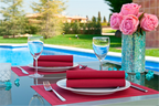 166.07-TOVAGLIOLI  55 G/M2 40x40 CM BORDEAUX AIRLAID (50 u.)