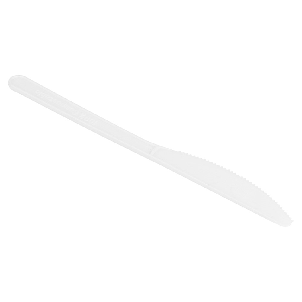 223.52-COLTELLI  18 CM BIANCO CPLA (50 u.)