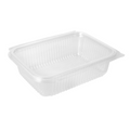 227.38-CONTENITORI CON COPERCHIO A CERNIERA  750 ML 18,8x14,3x5,2 CM TRASPARENTE PLA (50 u.)