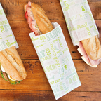 229.23-SACCHETTI SANDWICHES GREEN PAROLE 32 G/M2 12+4x26 CM BIANCO PERGAMANA ANTIGRASSI (500 u.)