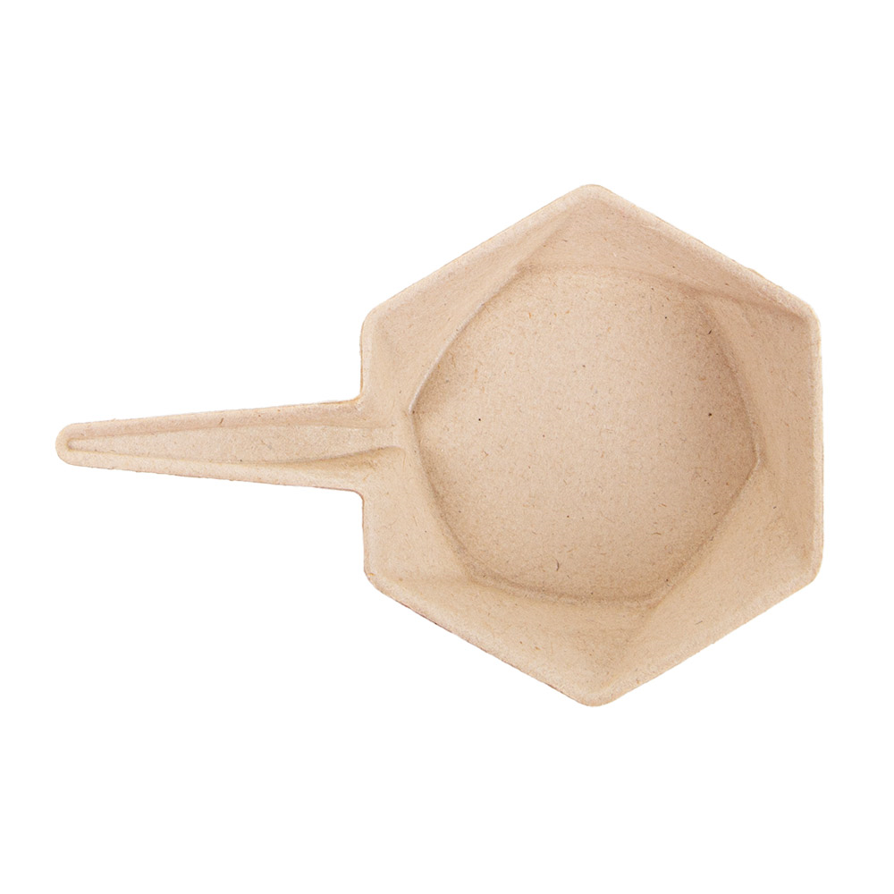 265.98-CONTENITORI ESAGONALE 'BIONIC'  5,5x1,5 CM NATURALE BAGASSA (100 u.)