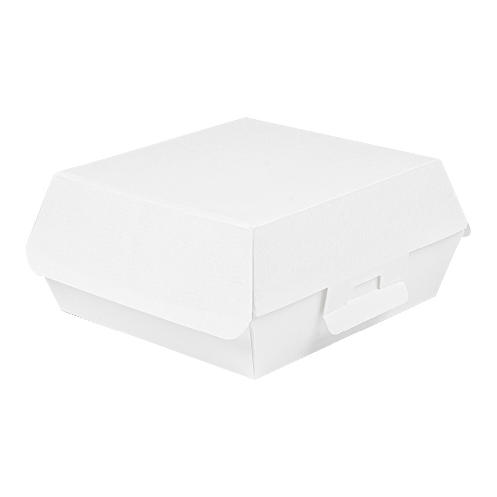 234.22-SCATOLE HAMBURGER 'THEPACK'  17,6x16,8x7,8 CM (XL WIDER) BIANCO CARTONE NANO-MICRO (50 u.)