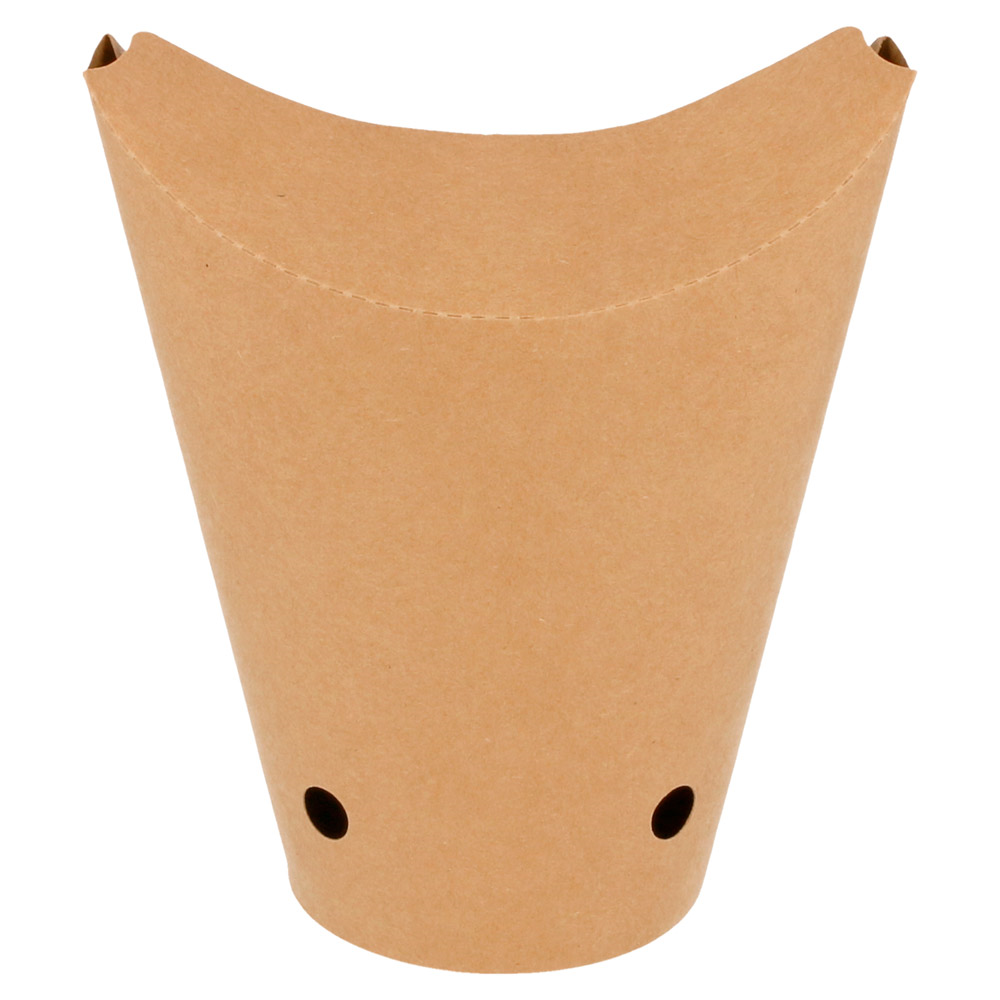 350.01-BICCHIERE FRITTI CHIUSO  16OZ - 480 ML 200 + 25PE G/M2 8,5x14 CM MARRONE CARTONE (50 u.)