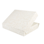 256.53-SCATOLE CATERING, PIANA 'THEPACK' DAMASCO  34x25x6 CM BIANCO CARTONE NANO-MICRO (50 u.)
