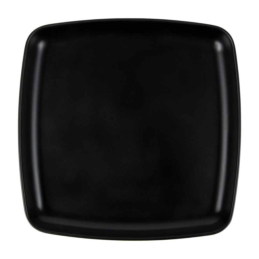 262.19-PIATTI PIANI QUADRATE ASAMI WARE  19x19x2 CM NERO MELAMINA (1 u.)
