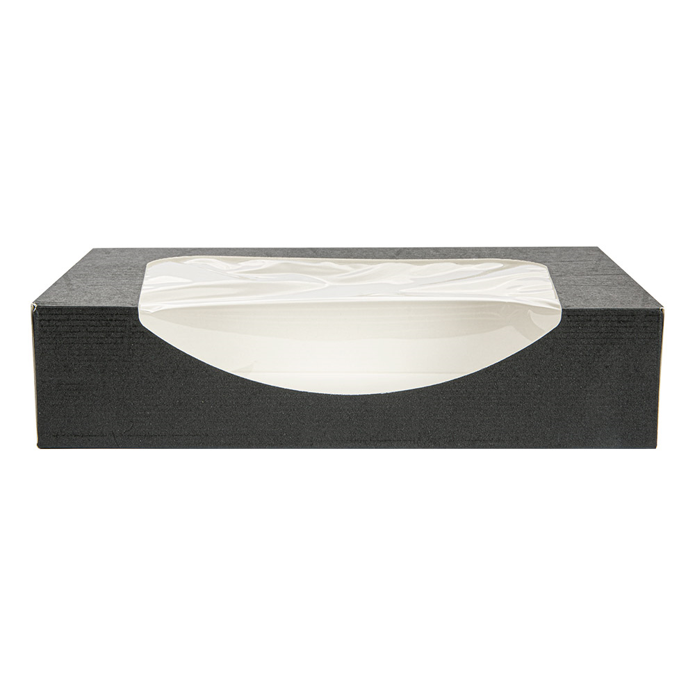 252.27-CONTENITORI SUSHI+FINESTRA 'THEPACK'  19,7x12x4,5 CM NERO CARTONE NANO-MICRO + OPP (50 u.)