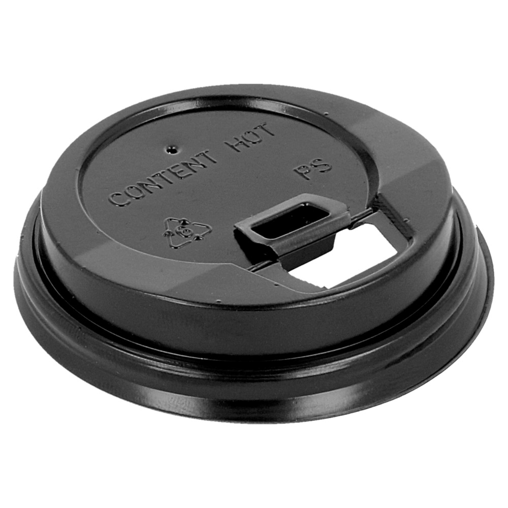 179.13-COPERCHIO ALTO PER BICCHIERI 120 ML  NERO PS (100 u.)
