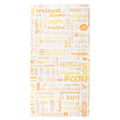 229.16-SACCHETTI CROISSANT ORANGE PAROLE 33 G/M2 19+8x35 CM BIANCO CELLULOSA (250 u.)