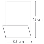 101.01-TOVAGLIOLI MINI SERVIS ECOLABEL 1 VELO VOLARE 20 G/M2 17x17 CM BIANCO CELLULOSA (200 u.)