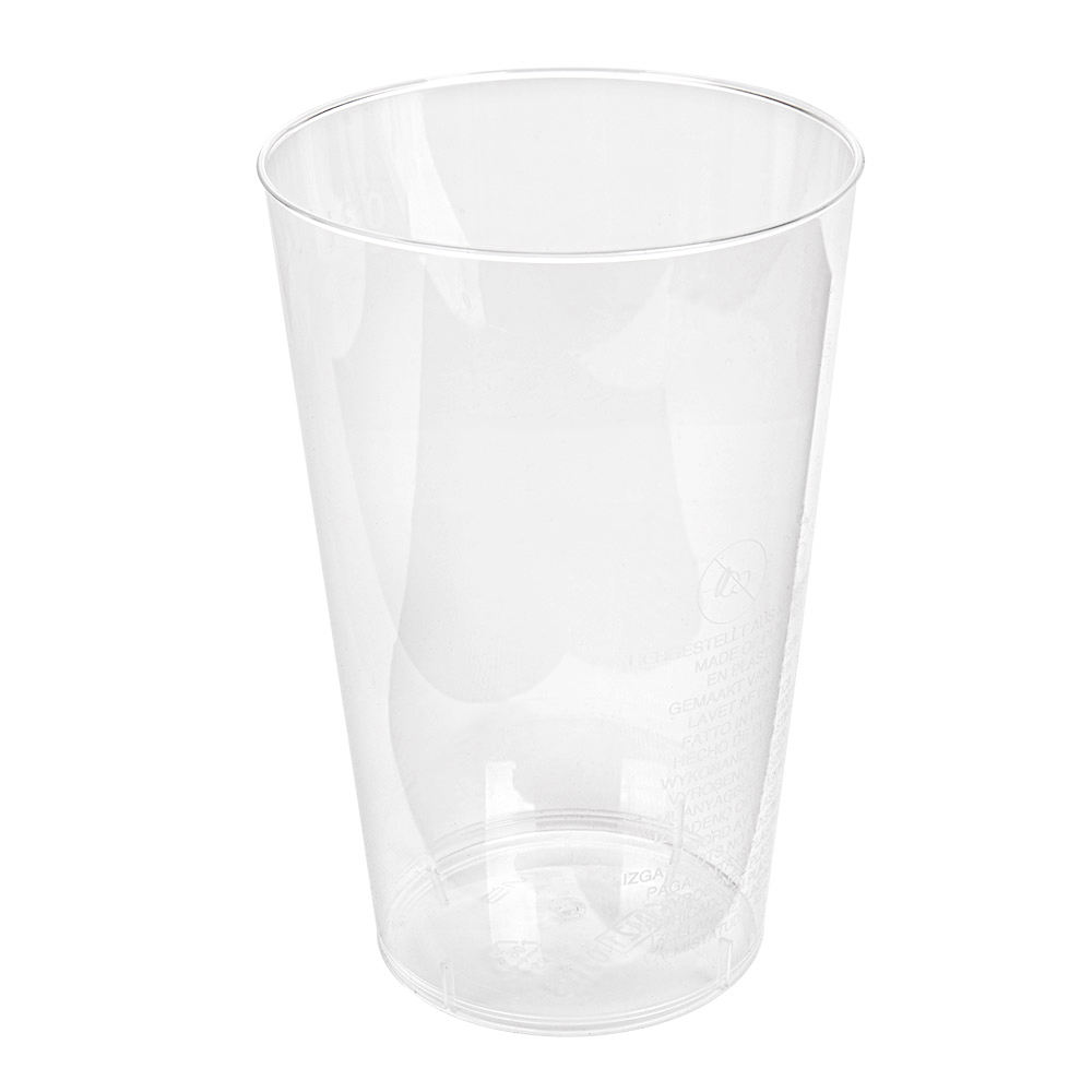 103.66-BICCHIERE INIETTATO 300 ML Ø 7,8/5,6x11,8 CM TRASPARENTE PS (25 u.)